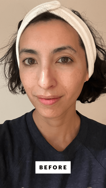 Pai before using the Innisfree Super Volcanic Pore Clay Mask